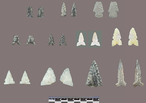 Piedras-Marcadas Pueblo. Amerindian Stone projectiles found on surface. Schmader Matthew 2018